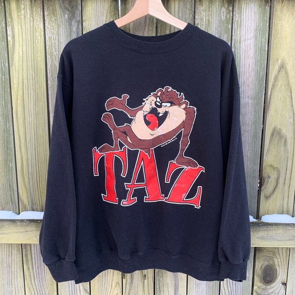 Taz 1991 Warner Bros Sweatshirt - Picture 1 of 4